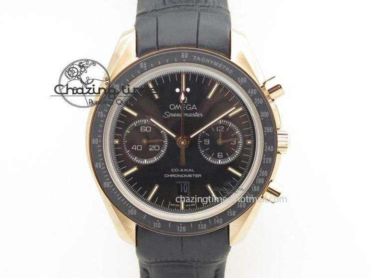 1219 WellDesigned Speedmaster Moonwatch OMF 1:1 Best Edition Black Dial SS Hand on SS Bracelet A 8043